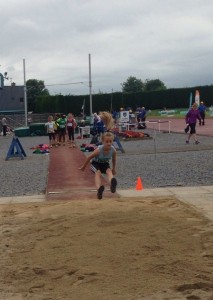 Meghan Carr in the long jump